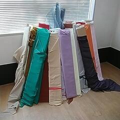 【大量、一部無料有り】生地・布　無地、サテン系が多いです　⭐中古品～未使用品⭐の画像