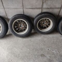 取引交渉中　タイヤ、アルミホイール4本セット 145/80R13