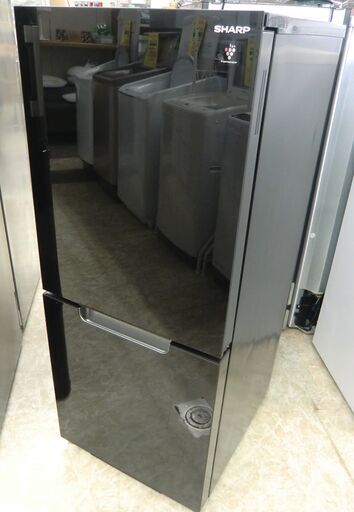 SHARP 2ドア冷蔵庫 自動霜取り 扉の開く方向変えられます 152L 2022年製 SJ-GD15H-B