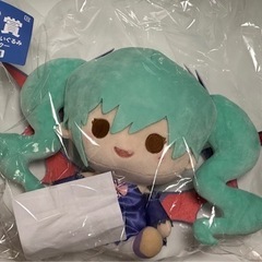 【未開封】みんなのくじ  初音ミク  B賞 おすわりぬいぐるみ  ダークの画像
