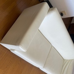 リノテック　合皮2シーターソファー　の画像