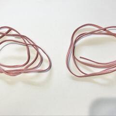 平紐　ピンク　3mm 90cm2本セット