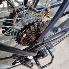 dixhuit(ディズウィット) 自転車 ママチャリ 26インチ 6段変速ギア ネイビー サントラスト(suntrust)の画像