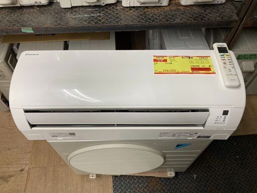 K05134　ダイキン　2019年製　中古エアコン　主に10畳用　冷房能力　2.8KW ／ 暖房能力　3.6KW