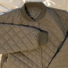 💛美品💛無印良品◆◆洗える　キルティングコート◆◆M◆グレイッシュブラウン◆の画像