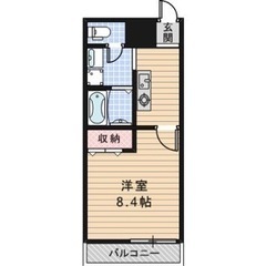 No412 敷金礼金ゼロゼロ❗️駅近🚃1K🔥