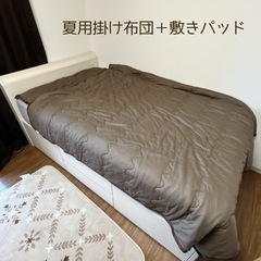 【美品！セットで！】セミダブルベッド＋マットレスの画像