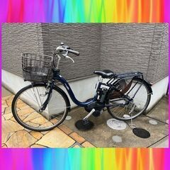 🌈美車🌈大容量12Ah🌈pas with パスウィズ　電動自転車　電動アシスト自転車　26インチ　中古　0226ｒ24