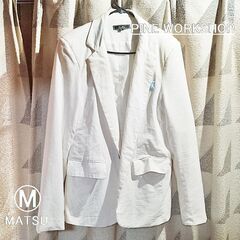 U2M2 ブレザー ジャケット 生成り オフホワイト リネン調 ...