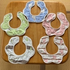多重ガーゼスタイ5枚