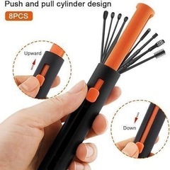 耳かき 柔らかい 痛くない ダブルヘッド設計 ソフト　持ち運び　旅行の画像