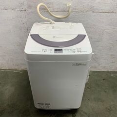 【SHARP】 シャープ 全自動電機洗濯機 5.5㎏ ES-GE55N 2014年製 の画像
