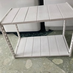 2段プラスチック簡易棚 リサイクルショップ宮崎屋 住吉店 24.2.26Fの画像