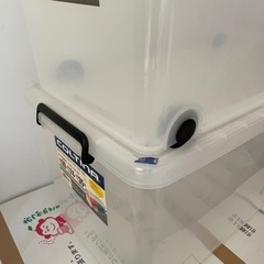 フタ式衣装ケース(キャスター付き) 2個の画像