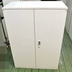 山口)PLUS　両開き書庫　天板付　3段　KSS-AE105A　...