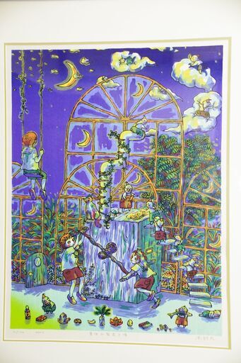 静岡出身の版画家「風鈴丸」さんの作品《夏休み製造工場》の出品です！