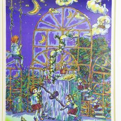 静岡出身の版画家「風鈴丸」さんの作品《夏休み製造工場》の出品です！の画像