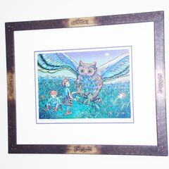 静岡出身の版画家「風鈴丸」さんの作品《今宵もまた この月の下》の...