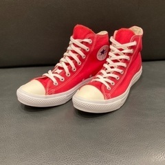 ✨ 新品未使用！【☆ converse ☆】赤‼️ ハイカット ，スニーカー ，コンバース ★の画像