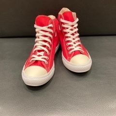 ✨ 新品未使用！【☆ converse ☆】赤‼️ ハイカット ，スニーカー ，コンバース ★の画像