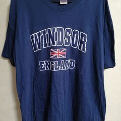 WINDSOR ENGLAND　ネイビーブルー　Tシャツ