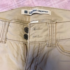 GAP ベージュパンツ　M レディース10の画像