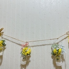 お取引様決定　ナチュラル雑貨　ミモザのガーランド飾り③