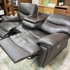 愛品館 江戸川店 電動ソファ】 YAMADA（ヤマダ電機）半革 電動