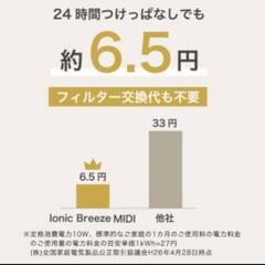 中古 Ionic Breeze MIDI イオニックブリーズ ミディ 空気清浄機 集塵 消臭の画像
