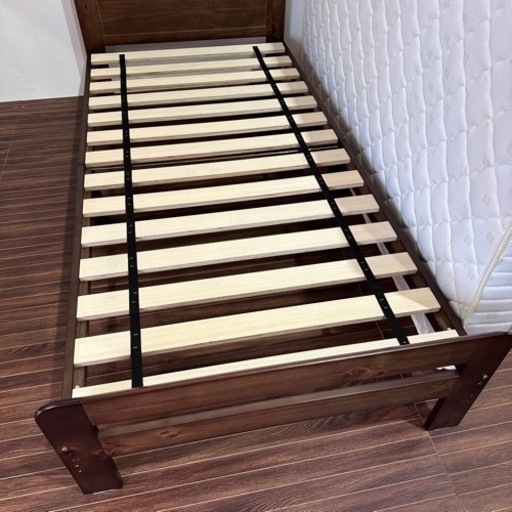 未使用品　ニトリ　シングルベッド　ナイトテーブル付