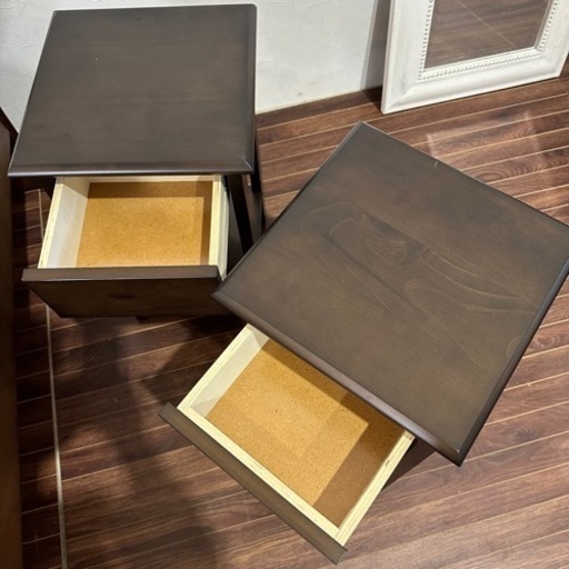 未使用品　ニトリ　シングルベッド　ナイトテーブル付
