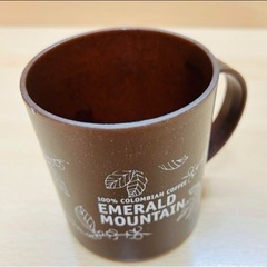 【6/30(日)まで】【マグカップ】エメラルドマウンテン われないマグカップ コーヒーかす ブラウン 新品未使用品の画像