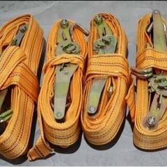 ラッシングベルト　4個セット　長さ約6メートル 幅4.5cmの画像