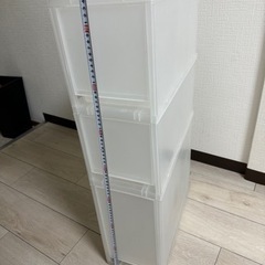 収納ケース　3段　引き出し　ミニマルデザインの画像