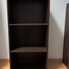 【2/28まで】3段ボックス　ブラウン