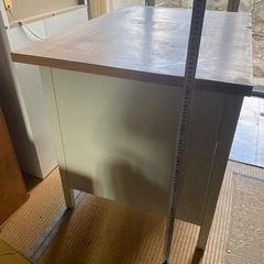 事務机　ビンテージ　スチールデスク　昭和レトロ　インダストリアル　シャビーの画像