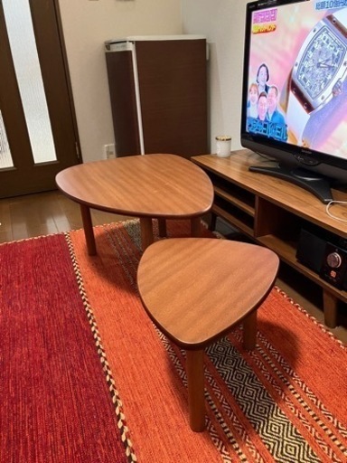 大塚家具　ローテーブル　サイドテーブル　2個セット