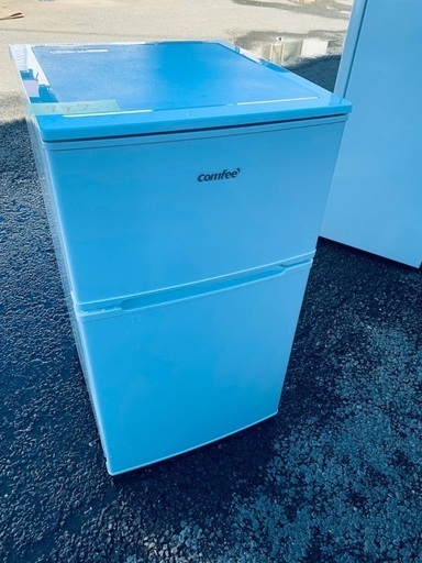 ♦️️comfeeノンフロン冷凍冷蔵庫 RCT90WH/E【2021年製 】
