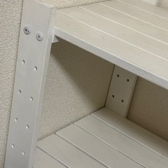 パイン材　ウッドラック　棚　白ペンキの画像