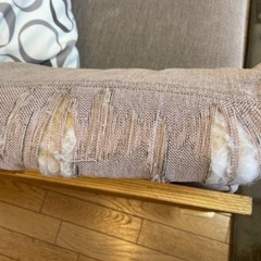 モモナチュラル DAYmini 片アームソファ 2シーター カフェスタイルの画像