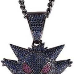  【ネット決済・発送可‼️】 ✴️ゲンガーネックレス メンズ HIPHOP ラッパーネックレス ポケモンの画像