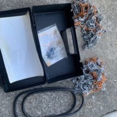 金属チェーン ノーマルチェーン 雪山 雪道 滑り止め 15インチ 16 インチ 17インチ用 サイズ要写真確認 詳細不明 写真判断必須の画像