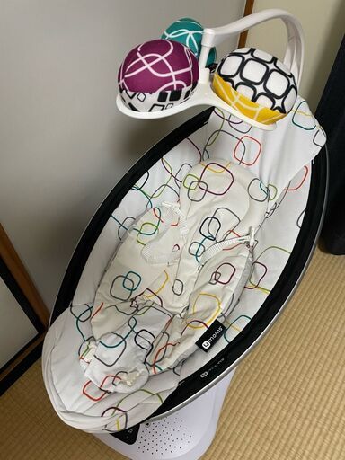 【美品】【日本正規品】mamaroo4.0 ママルー4.0 プラッシュ 電動バウンサー