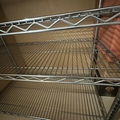 ワイヤーシェルフ　タイヤ無し　スチールラックの画像
