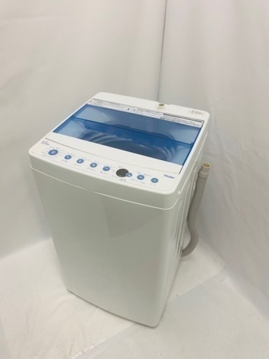新生活応援 Haier/ハイアール 全自動洗濯機 JW-C55CK 2018年製 5.5kg しわケア 風乾燥 高濃度洗浄機能