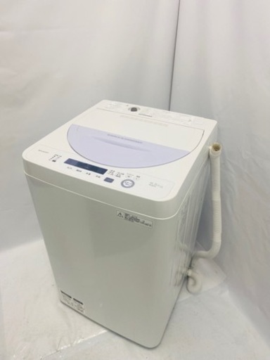 新生活応援 ●SHARP シャープ 全自動電気洗濯機 ES-GE5A●5.5kg 2017年製 中古