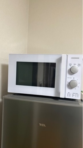 ほぼ新品　電子レンジ　数回しか使ってない