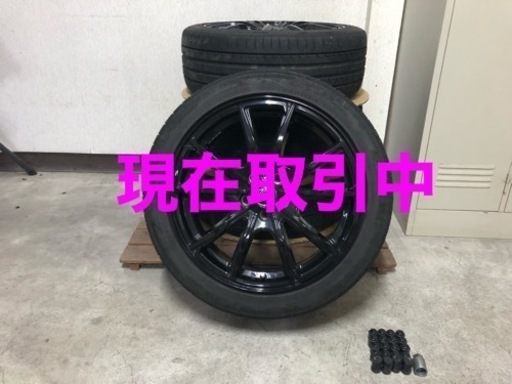 サマータイヤ&ホイール17インチ4本セット(ナット付き)  中古