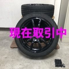 サマータイヤ&ホイール17インチ4本セット(ナット付き)  中古