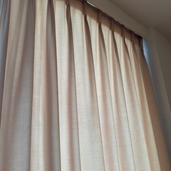⑧ FISBA フィスバ 240センチ ベージュカーテン レースカーテンセット